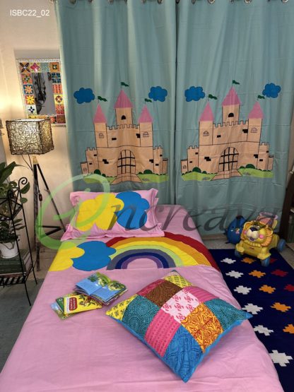 Pink Rainbow Bed Cover